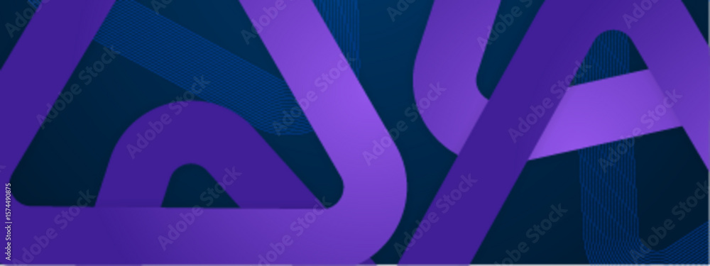 Poster overlapping purple shapes and blue lines create a modern and abstract background suitable for graphi