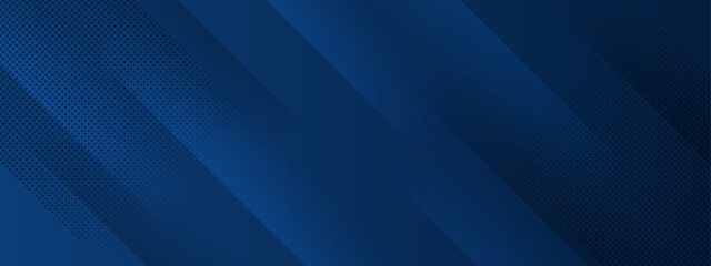 Obraz premium Dark blue abstract background with diagonal lines and dots suitable for digital design projects, website backgrounds, presentations, and graphic design elements.