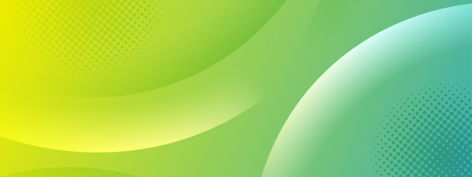 Abstract green gradient background with halftone dots is perfect for digital designs, presentations, banners, and web graphics with a modern aesthetic.