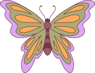 Retro Butterfly