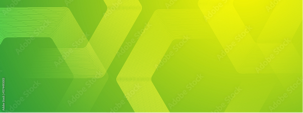 Poster lime green abstract lines create hexagons, perfect for modern web design, background patterns, techn