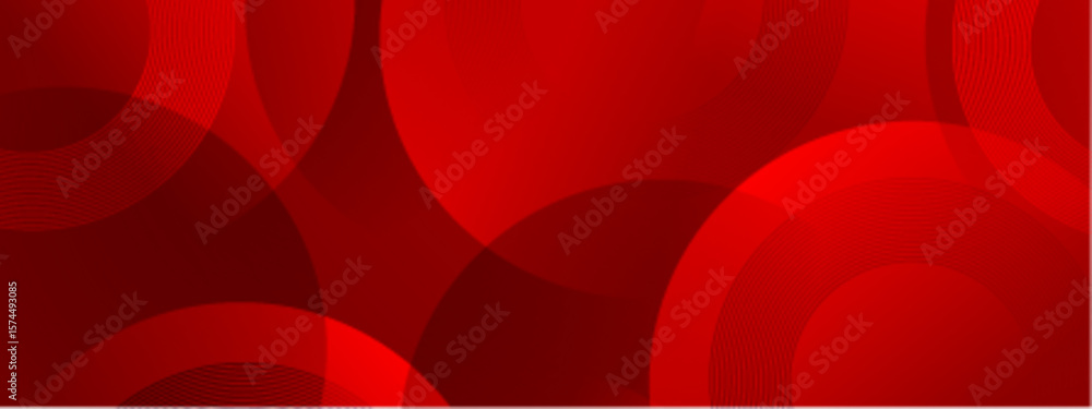 Poster overlapping red circles create abstract design. suitable for backgrounds, presentations, marketing m