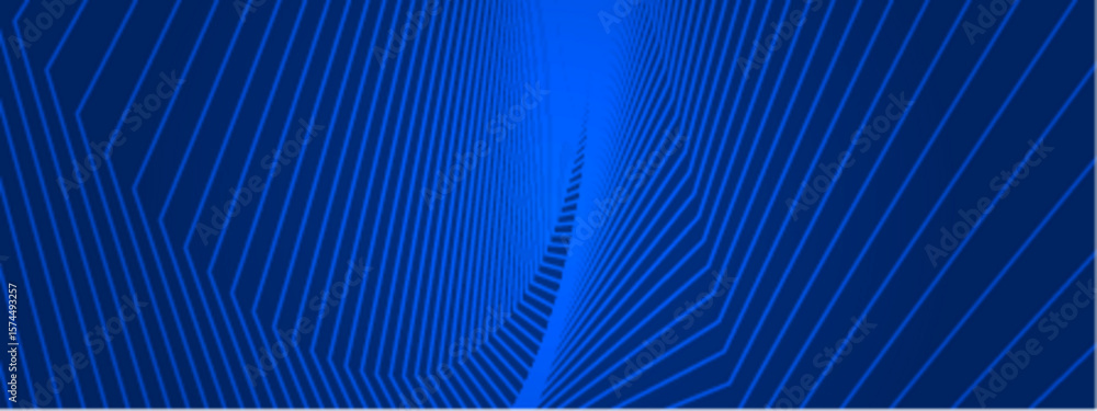 Poster abstract blue design resembling converging lines. suitable for backgrounds, graphic design projects,