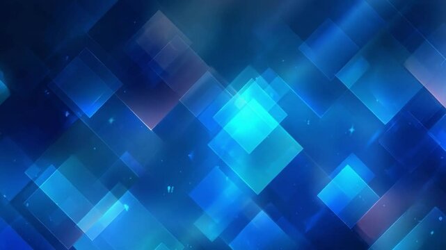 Geometric Abstraction: A mesmerizing mosaic of overlapping, luminous blue diamond shapes, exuding a sense of depth, elegance, and modern sophistication.
