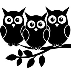 owls on branch