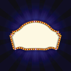 Cinema retro vector illustration of an abstract background