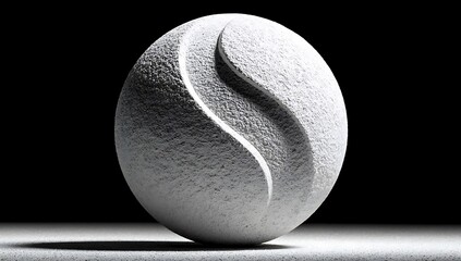 A mysterious white question mark sphere floats in the vastness of space, reflecting the distant stars of the galaxy