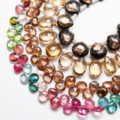 Elegant Gemstone Beads Collection Featuring Gold Sheen Sapphire, Citrine, Andalusite, and...