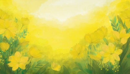 Obraz premium yellow spring background