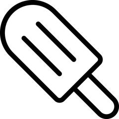 Simple Ice Pop Icon A Refreshing Treat for Summer Days and Sweet Moments
