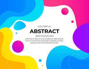 Dynamic Abstract Background with Vibrant Gradient Blobs and Space for Text