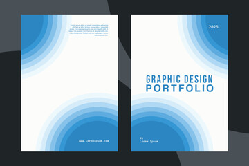 Blue Gradation Portfolio Cover