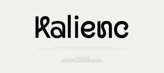 Kalienc Modern creative alphabet letters font logo. Typography luxury minimal lettering fonts decorative wedding vintage retro logos. vector illustration
