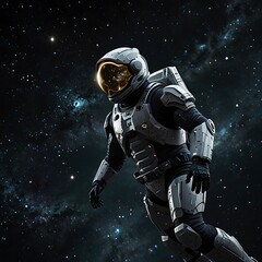 Fototapeta premium astronaut on the moon