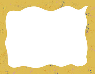 golden frame on the wall