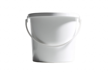 White plastic bucket with handles (71)