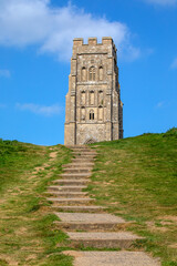 Glastonbury Tor in Glastonbury, Somerset