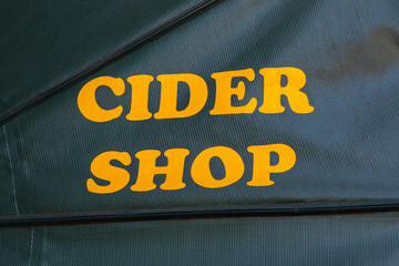 Cider Shop Sign in Somerset, UK
