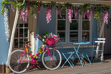 Exterior of a Cafe in Cheddar, Somerset
