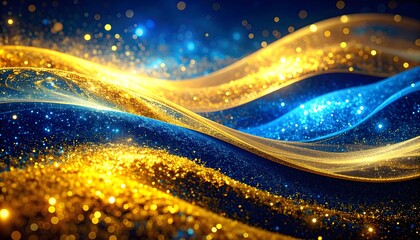 Twinkling cosmic waves in colorful motion high resolution photo