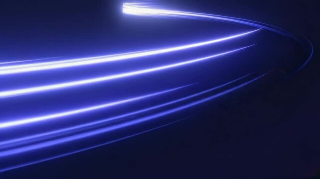 neon digital art capturing fluid motion through light trails and particle effects. abstract background