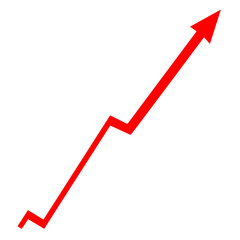 red arrow up