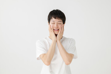 笑顔の男性　美容イメージ