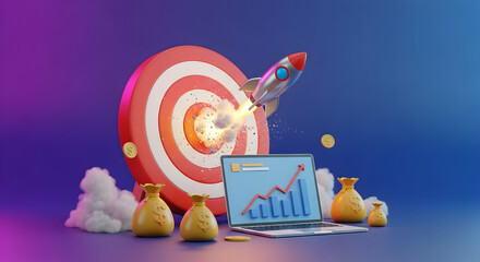 Business Growth Rocket Launch