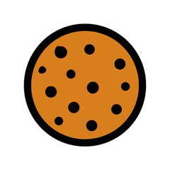 Fototapeta premium Delicious cookie displays treat isolated white background sweetness