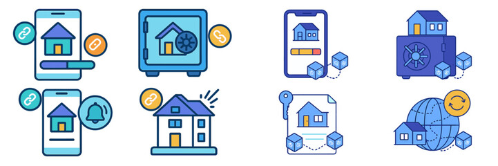 Digital security features for property management and real estate transactions in modern technology systems