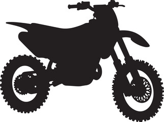 Fototapeta premium Motorbike Silhouette for Off-Road Racing Design