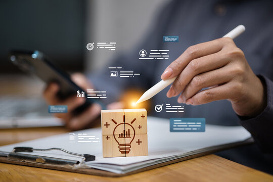 Creative Business Idea and Innovation Solution Concept