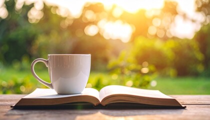 cup of coffee on the table