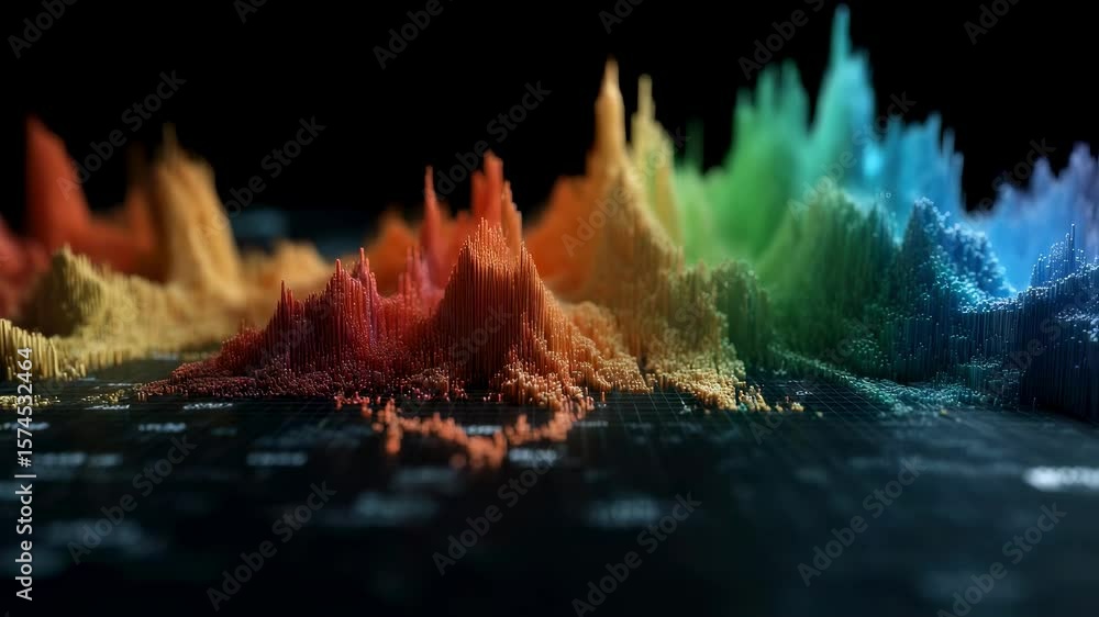 Poster discover the intersection of finance and technology in this engaging video where colorful data visua