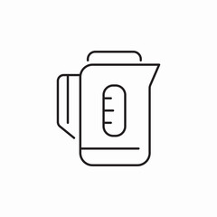 electric kettle icon sign vector