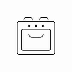 gas stove icon sign vector