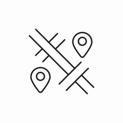 navigation car location icon sign vector