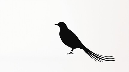 Obraz premium Silhouette of a bird