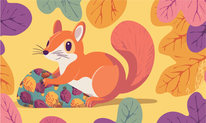 Fototapeta premium seamless pattern with rabbits