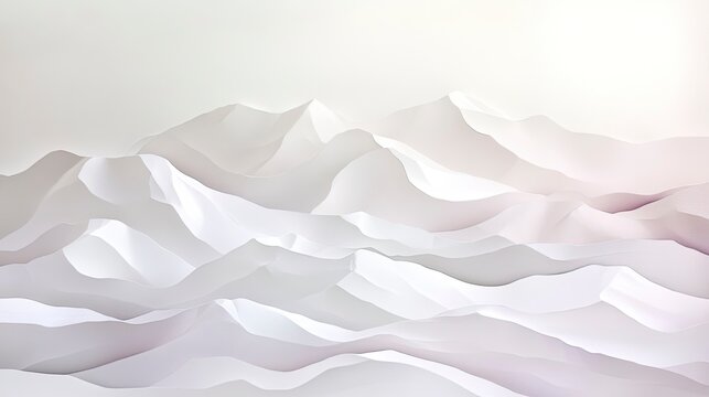 Abstract paper mountainscape