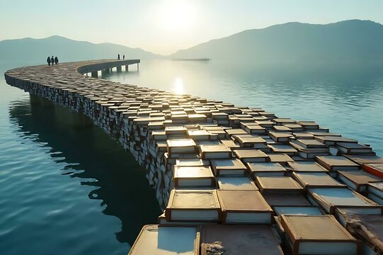 Fototapeta pier in the sea