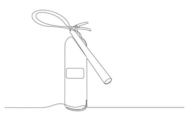 Fire extinguisher single line drawing, Single Line Drawing of a Fire Extinguisher, Fire extinguisher in a continuous line art style