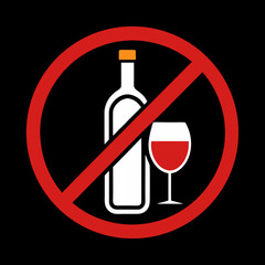 no alcohol sign