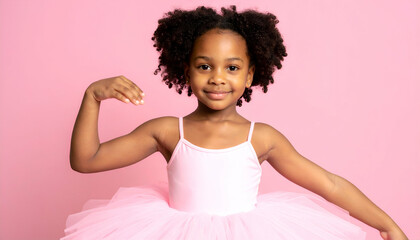 Happy Ballerina Girl Pink Studio.