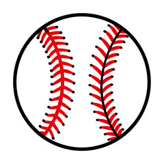 baseball ball isolated on white