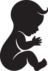baby silhouette vector illustration design