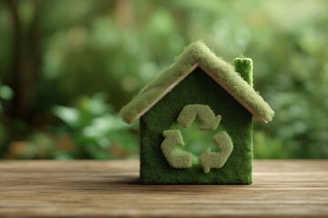 Eco-House with Green Sustainable Design in Nature Setting, Residence with Renewable Energy System, Eco-Conscious Home in Harmonious Earth-Friendly Landscape, Organic Construction in Clean Environment