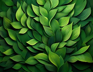 Fototapeta premium abstract green hedge as wallpaper background 3d illustration