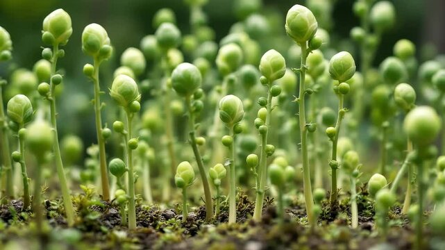 Green thyme plants flourish in a vibrant summer garden, promising fresh, healthy organic food 4k horizental cenematic video footage