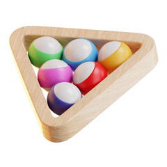 Billiard Balls 3D Icon